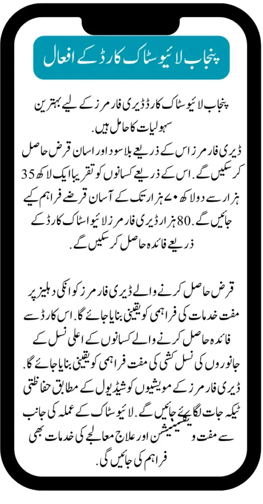 Provision Of Interest-free Loans Through Punjab Livestock Card