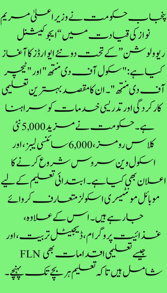 Punjab Launches ‘CM Educational Revolution Awards ‘School of the Month’, ‘Teacher of the Month’