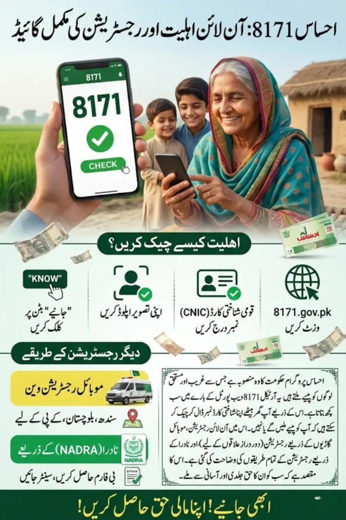 Ehsaas 8171 Web Portal Check Registration Online New Update