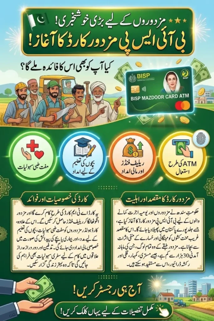 Issuance Of BISP Mazdoor Card By Benazir Income Support
