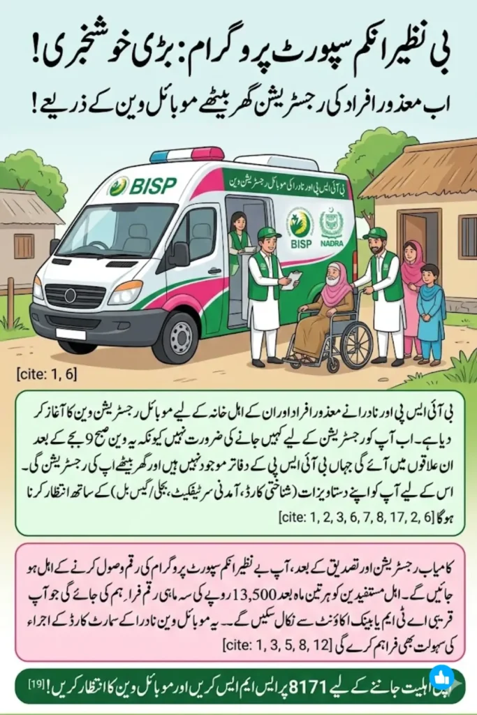 Launch Of BISP And NADRA Mobile Registration Van For Disabled