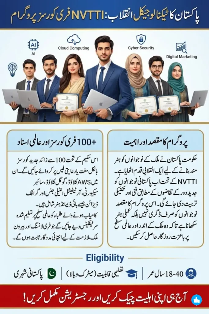 NVTTI Launches Pakistan’s Technological Revolution for Young Talent