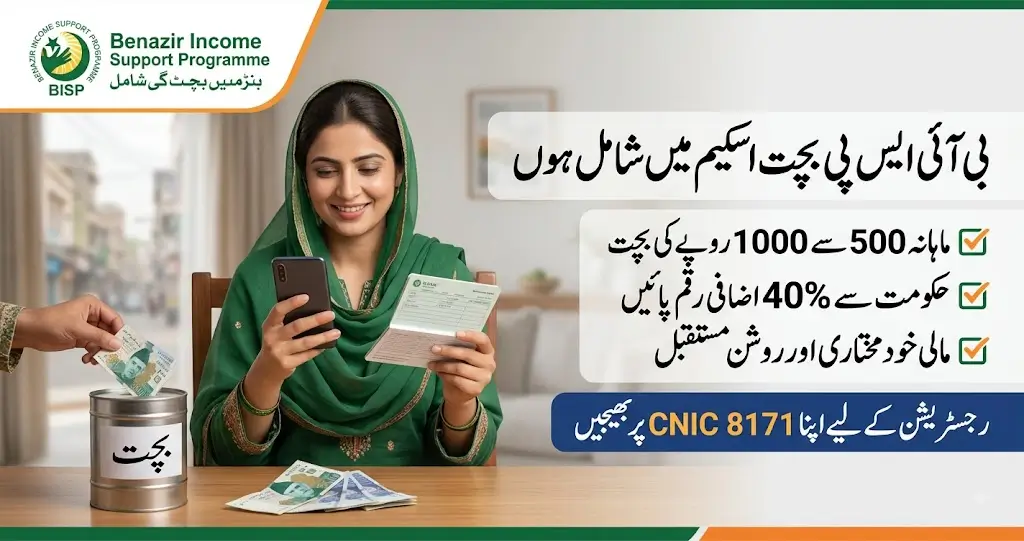 BISP Bachat Scheme Online Registration Check With CNIC