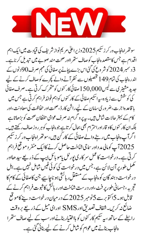 Suthra Punjab Workers Scheme 2025: Apply Now and Claim Your Benefits Today