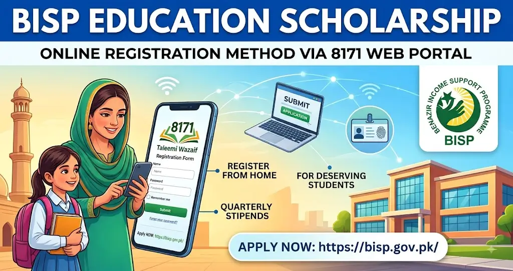 Web Portal Registration Method In BISP Education Scholarship 