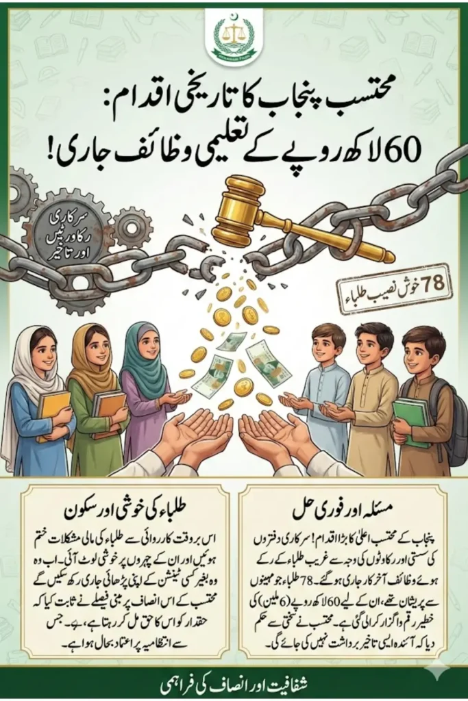 Ombudsman Punjab Secures Rs. 6 Million Educational Scholarships for 78 Students