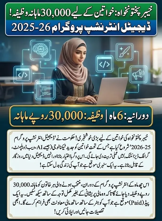 Digital Internship Program 2025–26 by Khyber Pakhtunkhwa Information ...