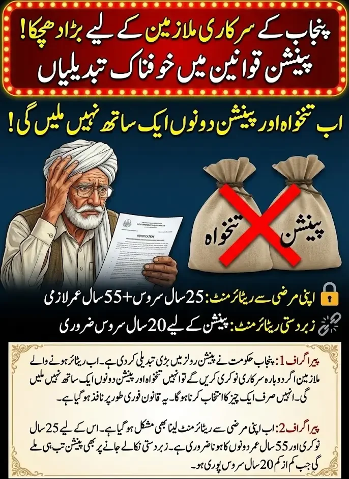 Punjab Pension Laws Amendment 2025 Introduces New Retirement and Re-Employment Rules