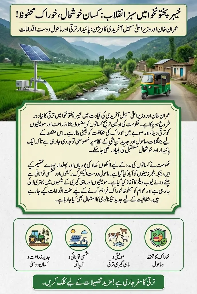 Sustainable Development in Khyber Pakhtunkhwa Strengthening Farmers, Food Security, and Eco-Friendly Growth