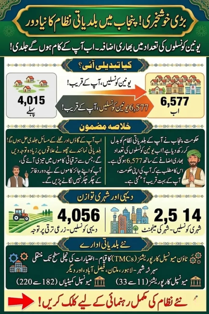 Punjab Union Councils Increased to 6,577 as Government Restructures Local Bodies