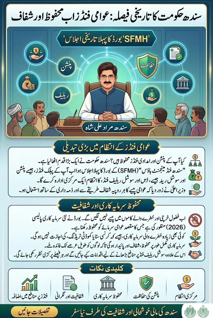 Sindh Fund Management House (SFMH) Board Holds First Historic Meeting to Strengthen Transparency in Public Funds