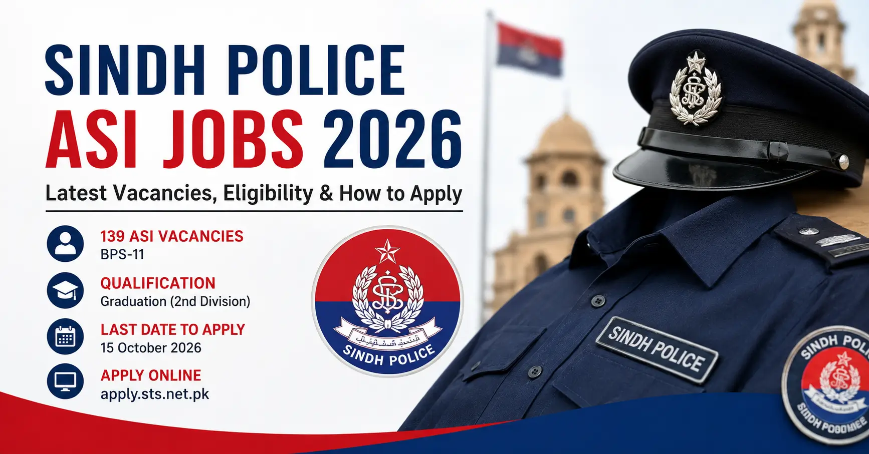 Sindh Police Jobs 2026 Latest ASI Vacancies, Eligibility, and How to Apply