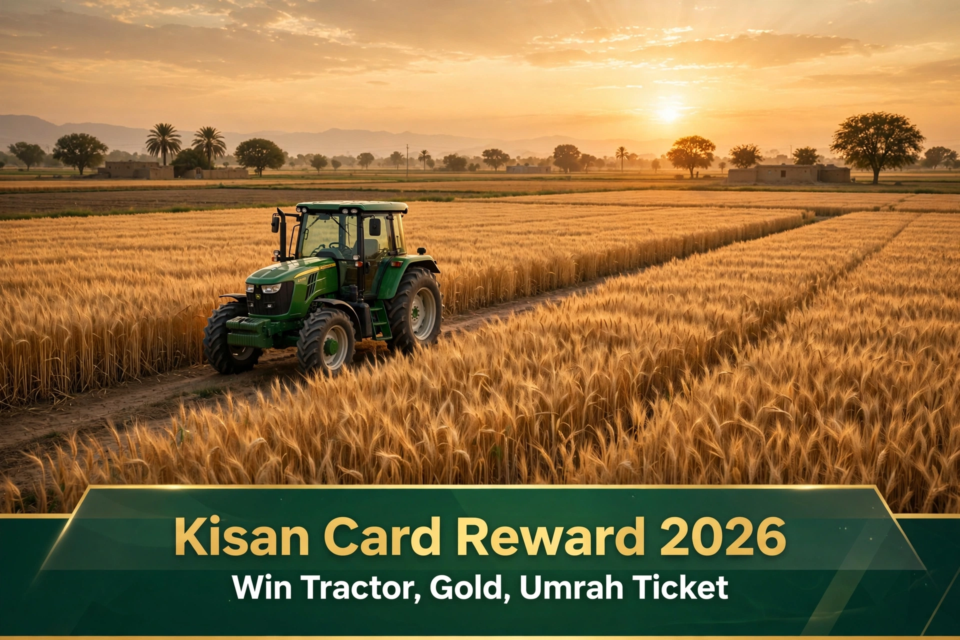 Punjab Kisan Card reward 2026 win tractor gold Umrah ticket